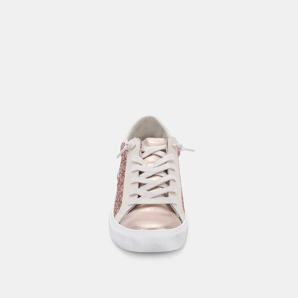MEDAL Rose Gold Low-Top Lace-Up Sneaker