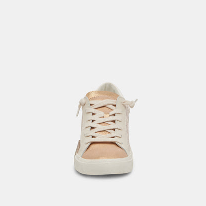 ZINA SNEAKERS SAND EMBOSSED LEATHER