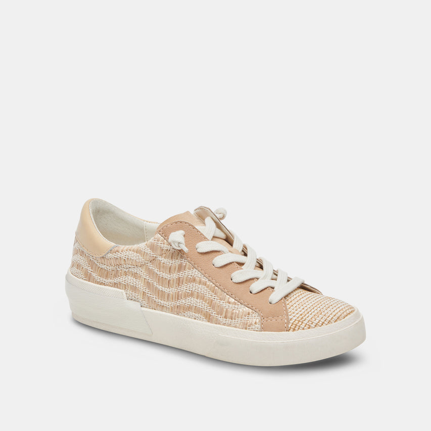 ZINA SNEAKERS WHEAT RAFFIA