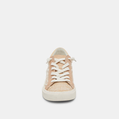 ZINA SNEAKERS WHEAT RAFFIA