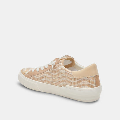 ZINA SNEAKERS WHEAT RAFFIA