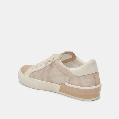 ZINA SNEAKERS WHITE DUNE EMBOSSED LEATHER