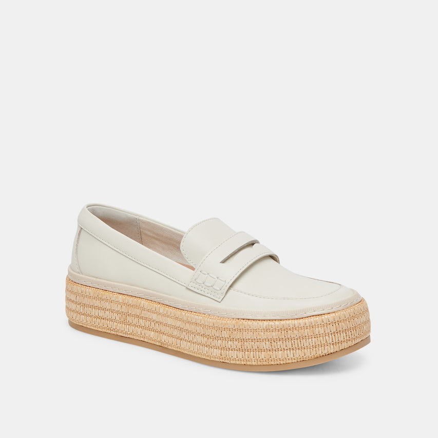 RANNA LOAFERS IVORY LEATHER