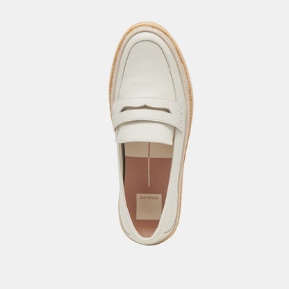 RANNA LOAFERS IVORY LEATHER