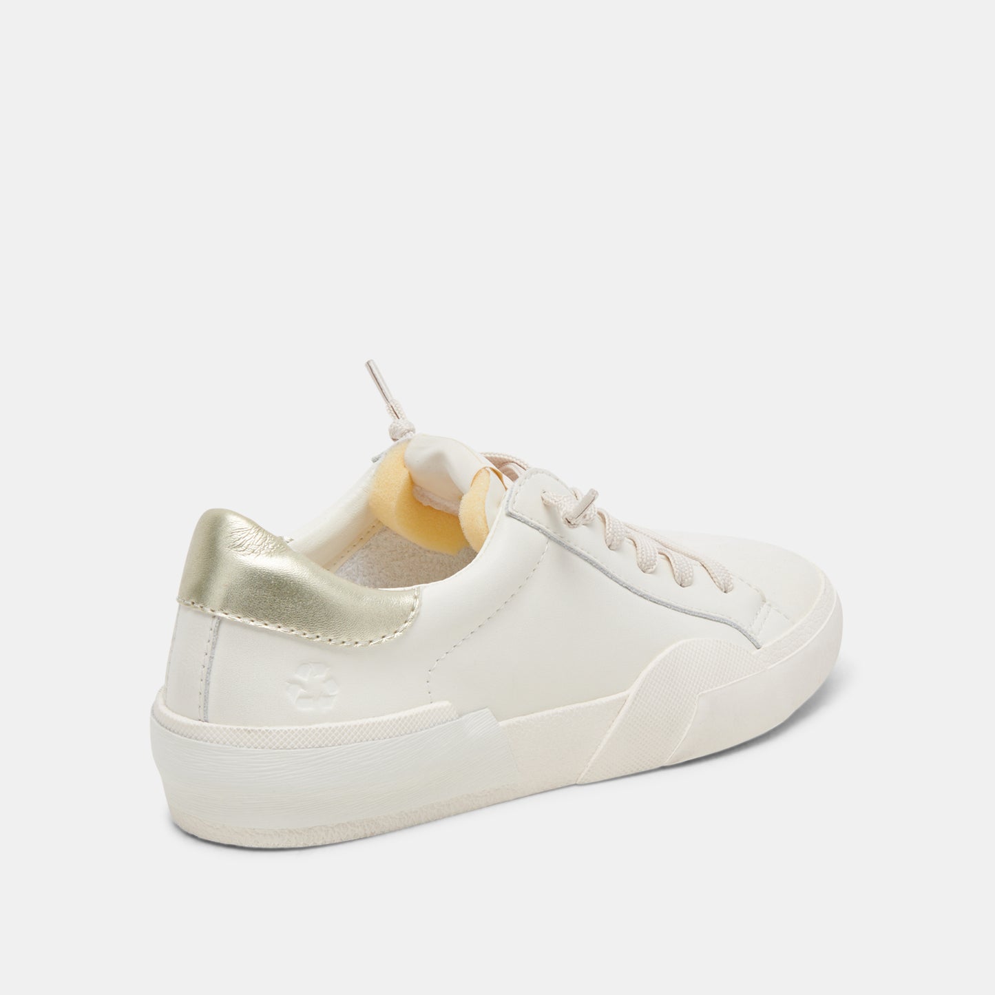 ZINA FOAM 360 SNEAKERS WHITE GOLD RECYCLED LEATHER