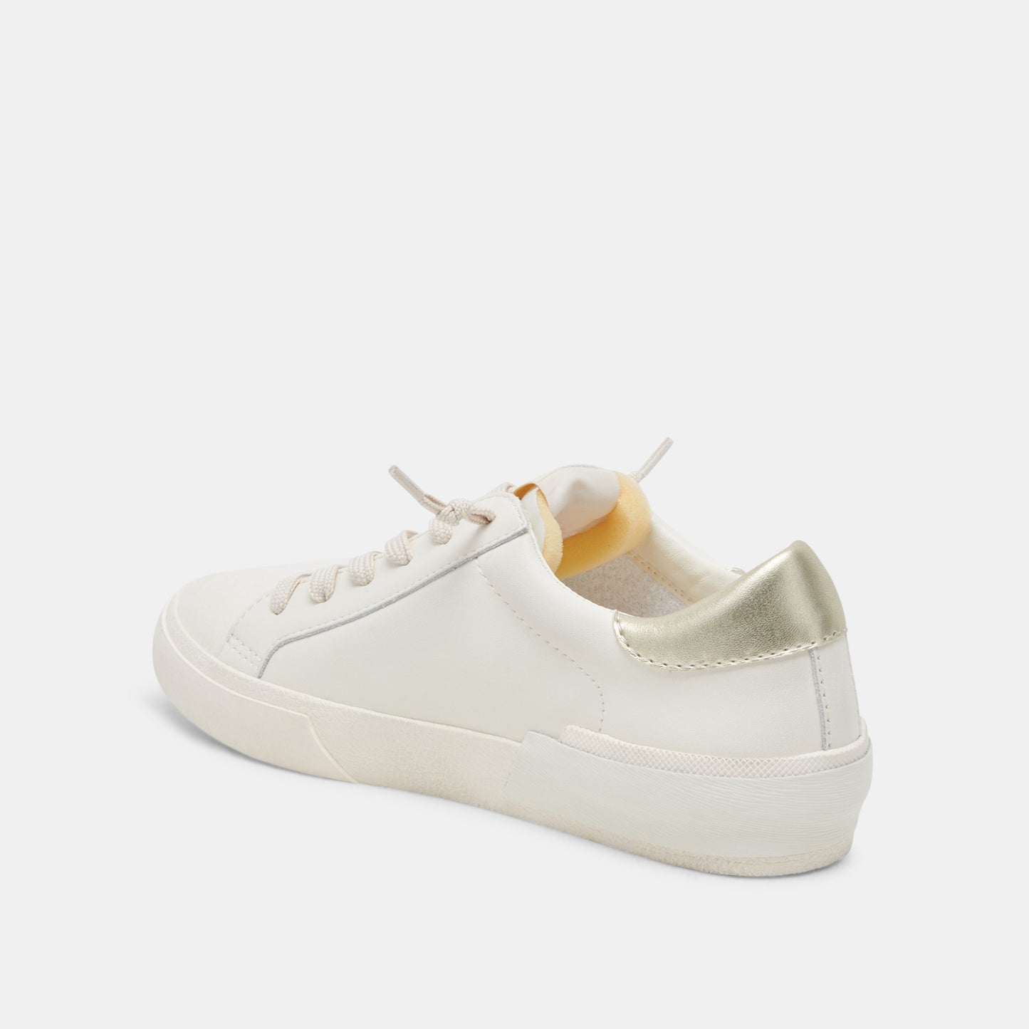 ZINA FOAM 360 SNEAKERS WHITE GOLD RECYCLED LEATHER