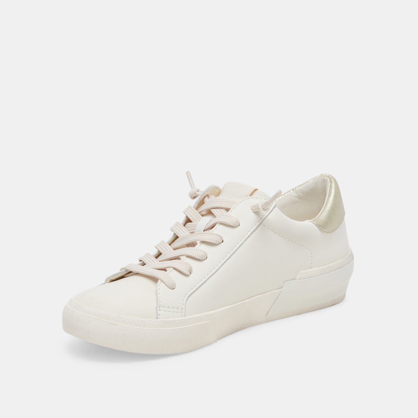 ZINA FOAM 360 SNEAKERS WHITE GOLD RECYCLED LEATHER