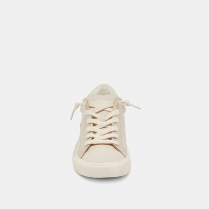 ZINA SNEAKERS CHAMPAGNE EMBOSSED LEATHER