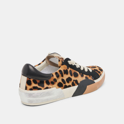 ZINA SNEAKERS LEOPARD BLACK CALF HAIR