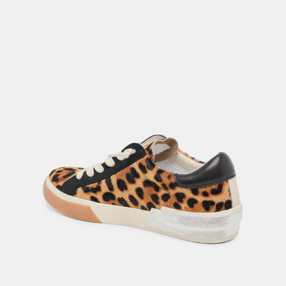 ZINA SNEAKERS LEOPARD BLACK CALF HAIR