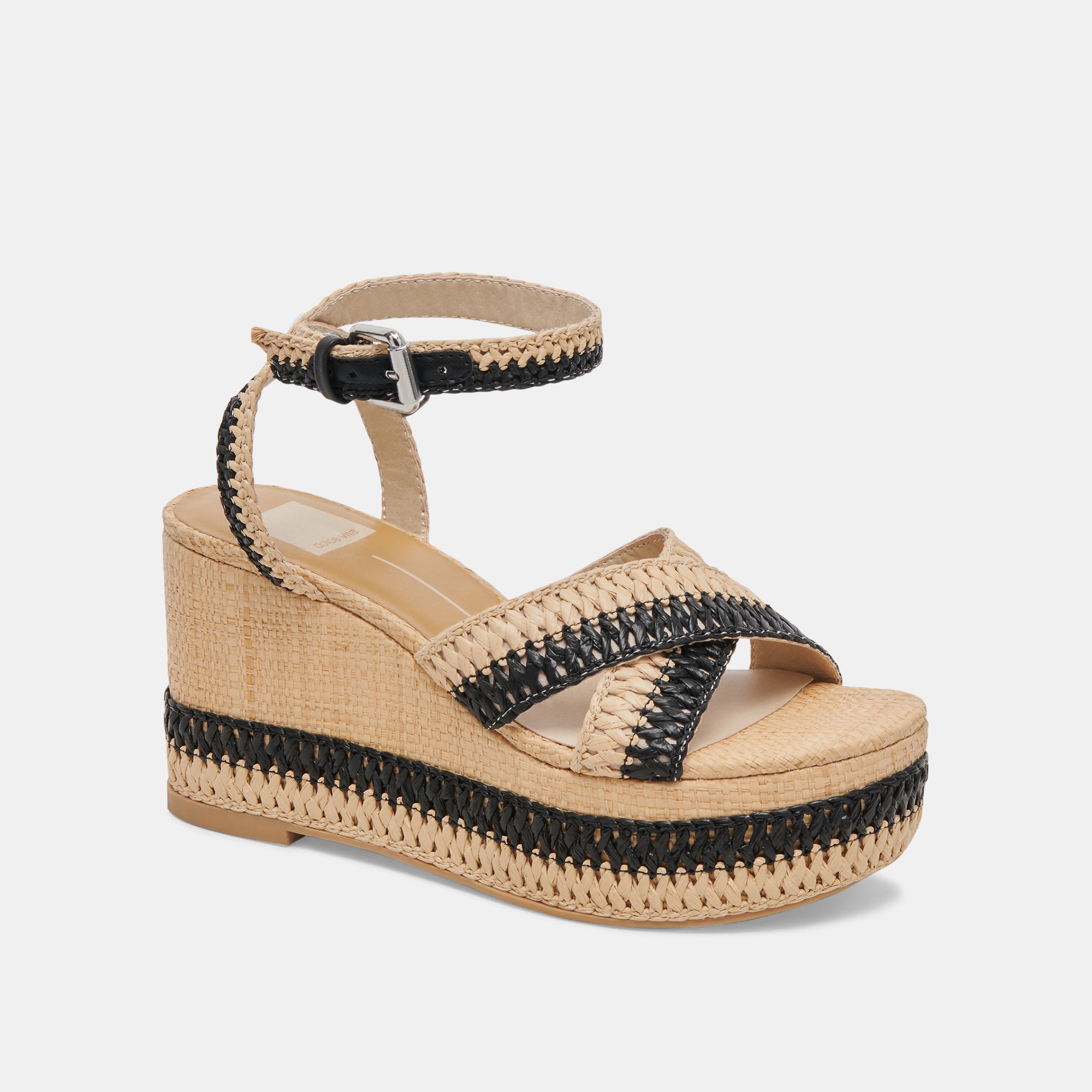 Fashion dolce vita straw wedge