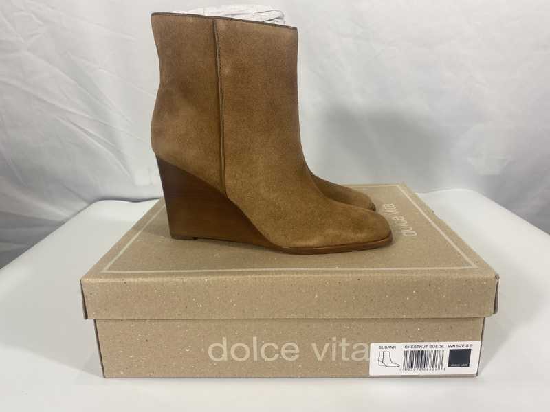 SUSANN WIDE BOOTIES CHESTNUT SUEDE re vita