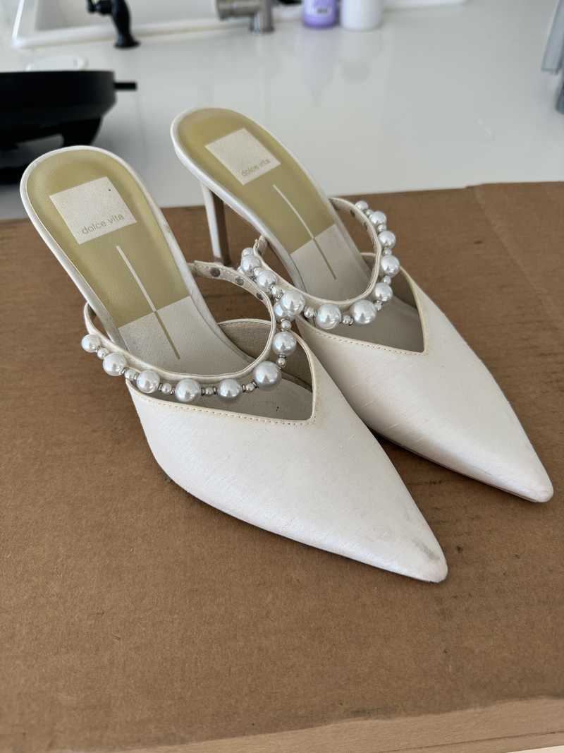 KANIKA PEARL HEELS VANILLA SILK - re:vita