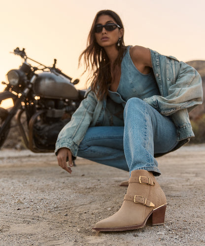 RONNIE BOOTIES CAMEL SUEDE