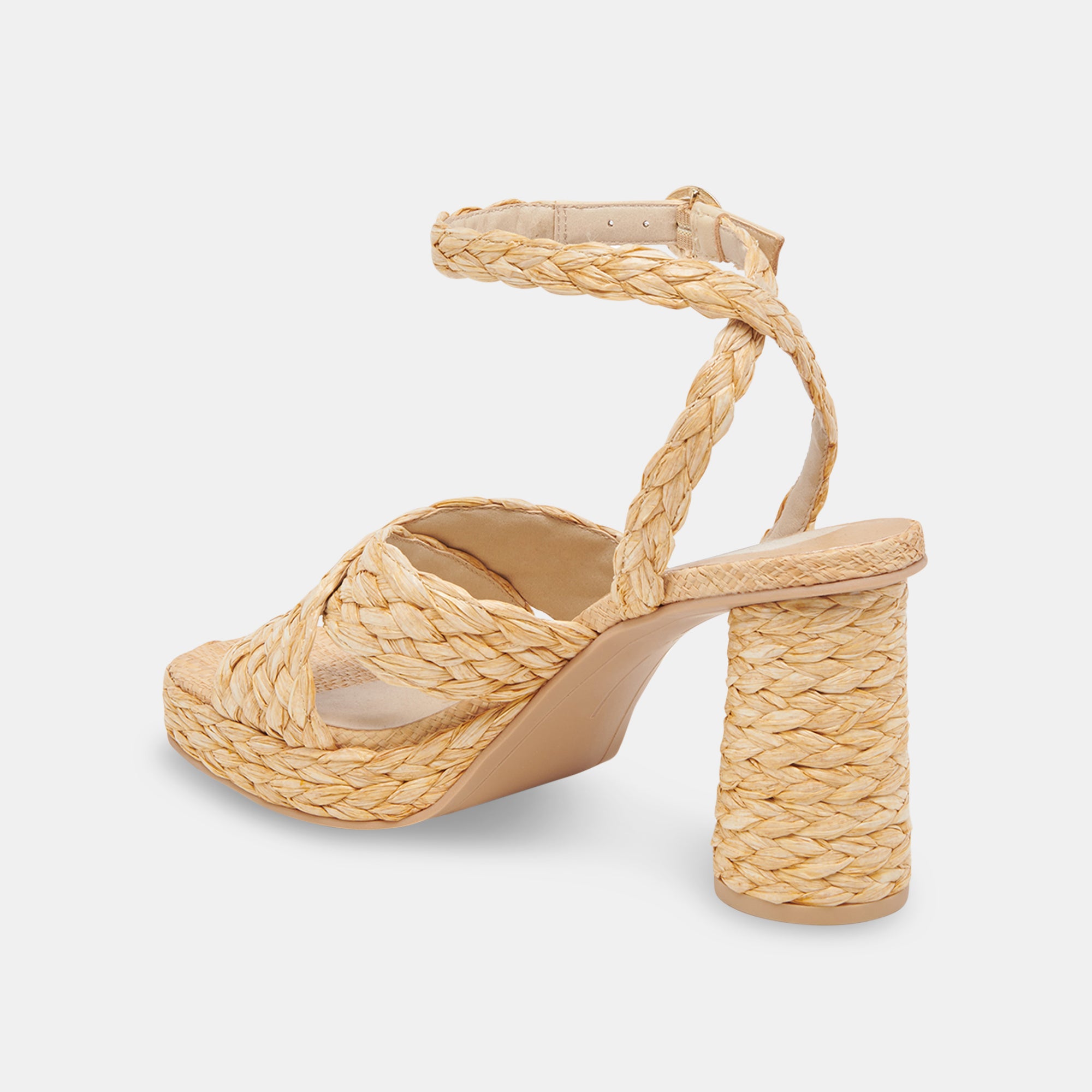 ASALA HEELS LT NATURAL RAFFIA – Dolce Vita