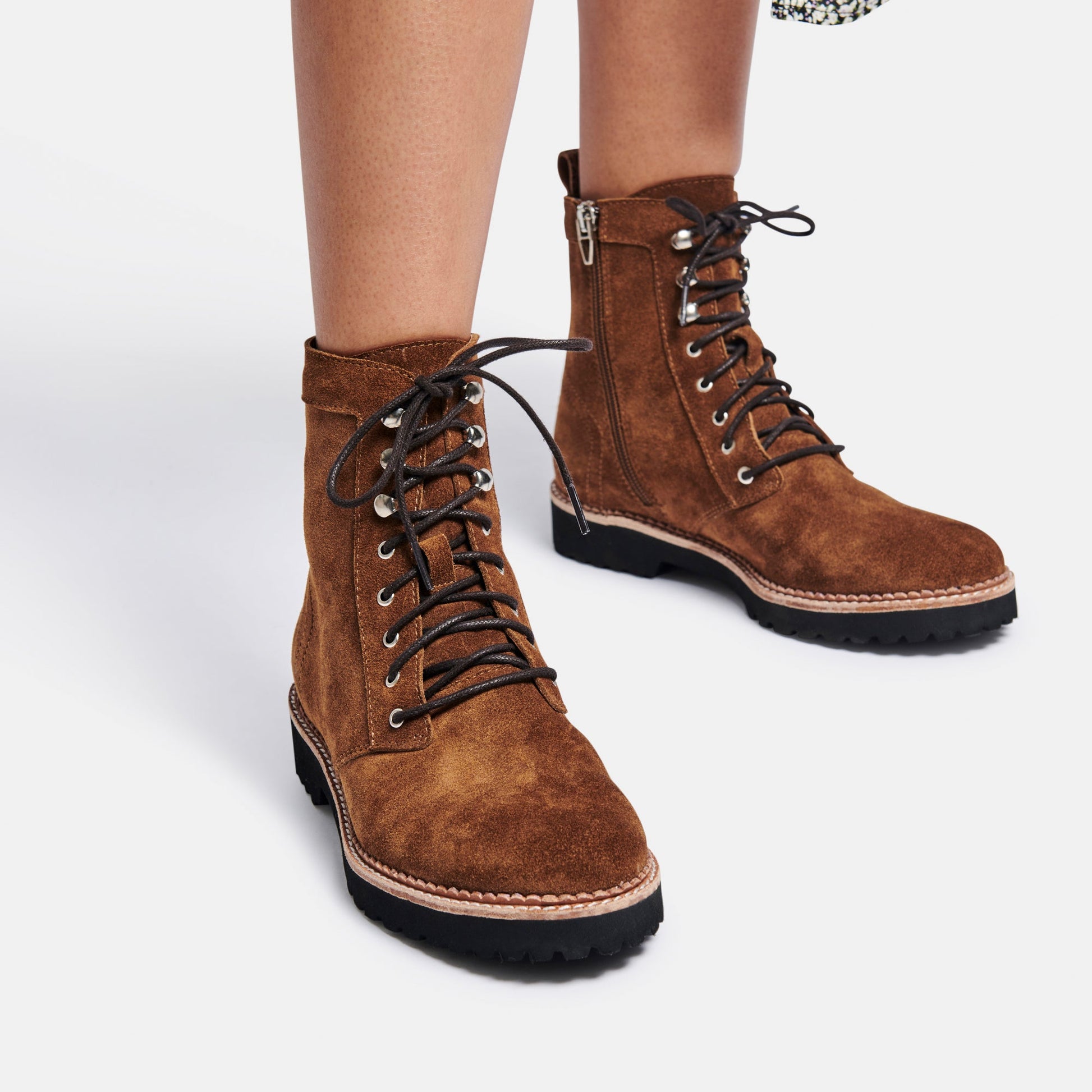 AVENA BOOTS IN DK BROWN SUEDE -   Dolce Vita