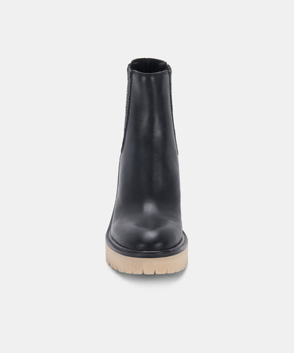 CASTER H2O BOOTIES IN BLACK LEATHER -   Dolce Vita