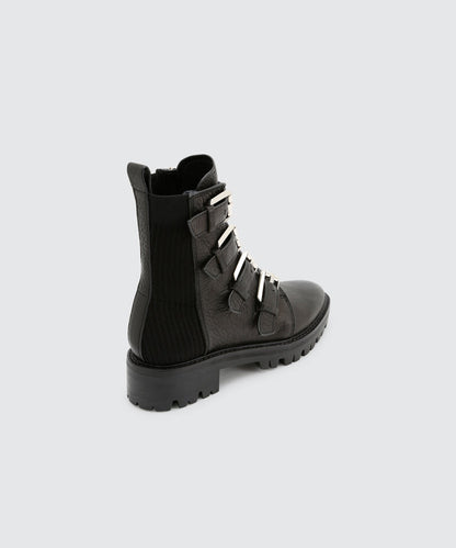 GAVEN LUG BOOTS IN BLACK -   Dolce Vita