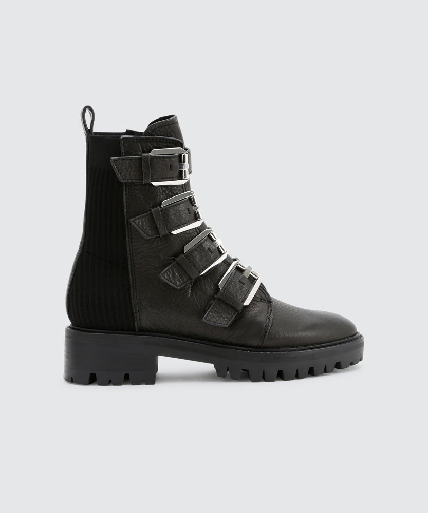 GAVEN LUG BOOTS IN BLACK -   Dolce Vita