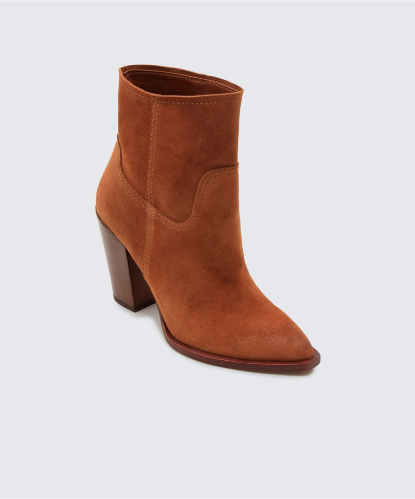 KELANI BOOTIES IN BROWN -   Dolce Vita