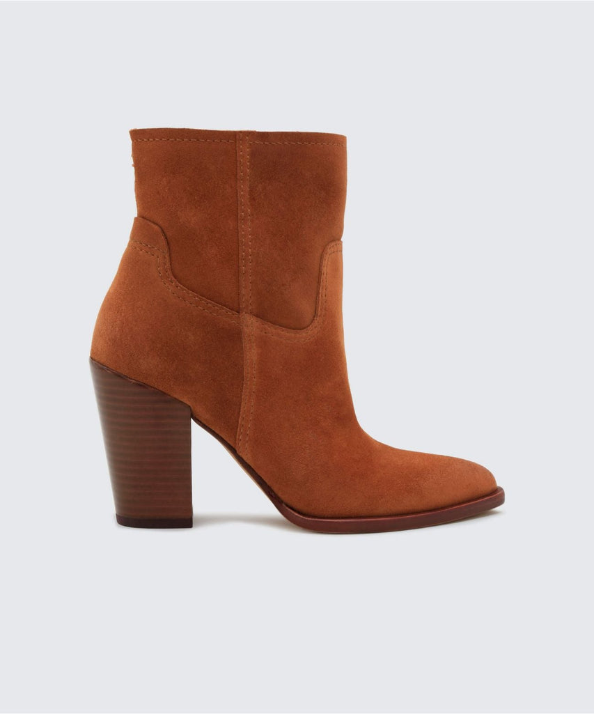 KELANI BOOTIES IN BROWN -   Dolce Vita