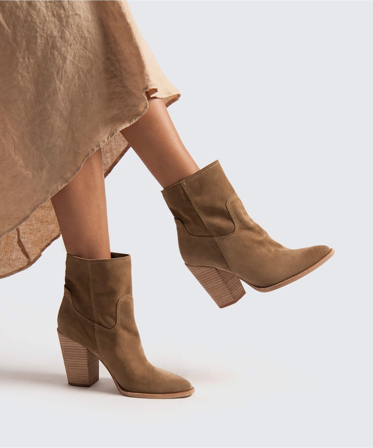 KELANI BOOTIES IN BROWN -   Dolce Vita