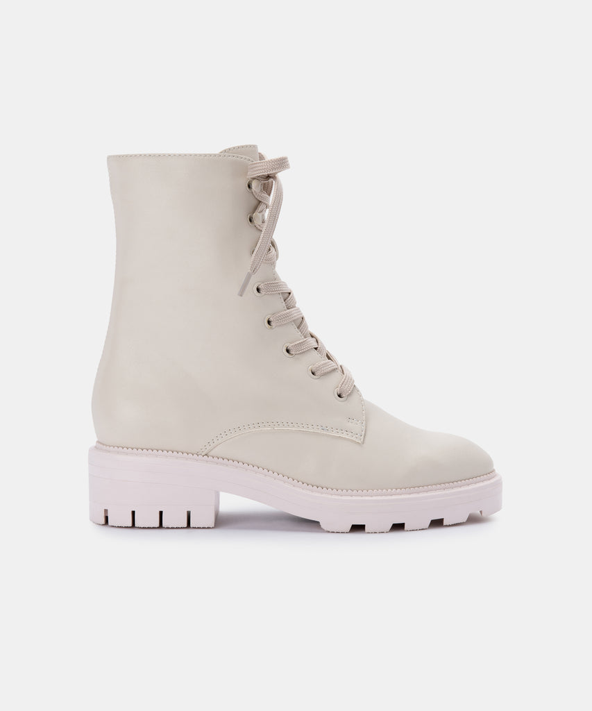 LOTTIE BOOTS IVORY LEATHER – Dolce Vita