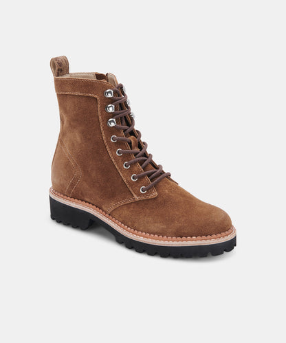 AVENA BOOTS IN DK BROWN SUEDE -   Dolce Vita