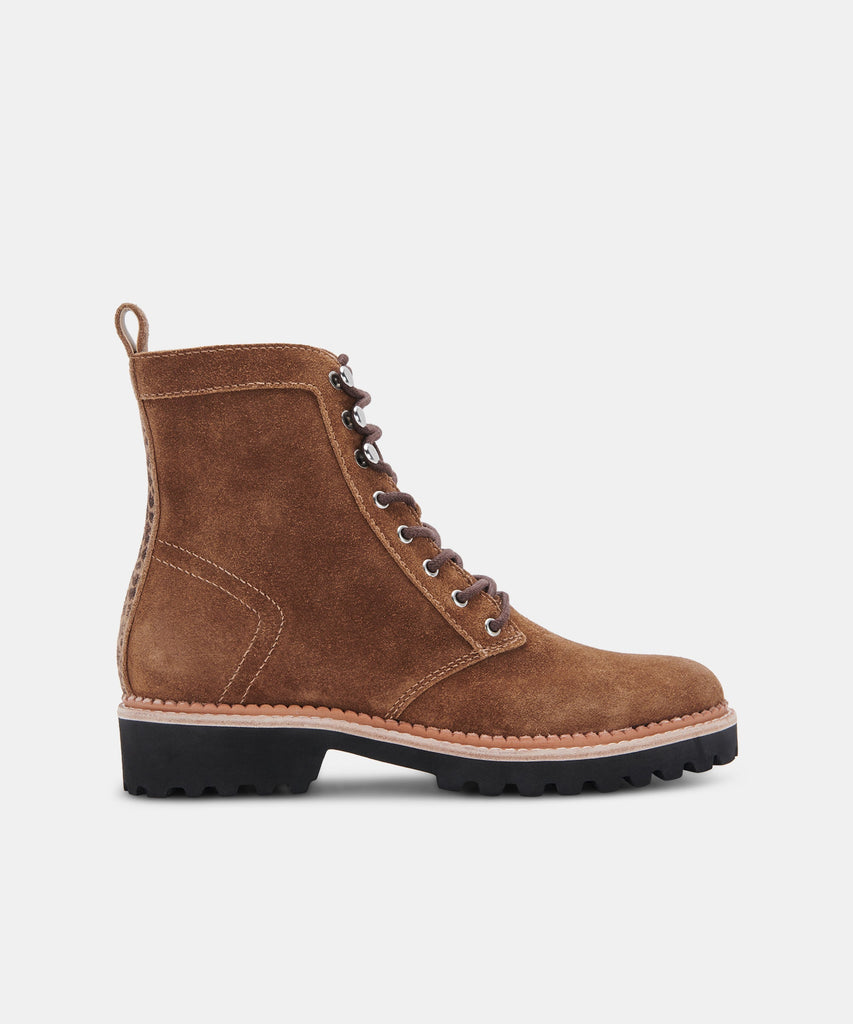 AVENA BOOTS IN DK BROWN SUEDE -   Dolce Vita