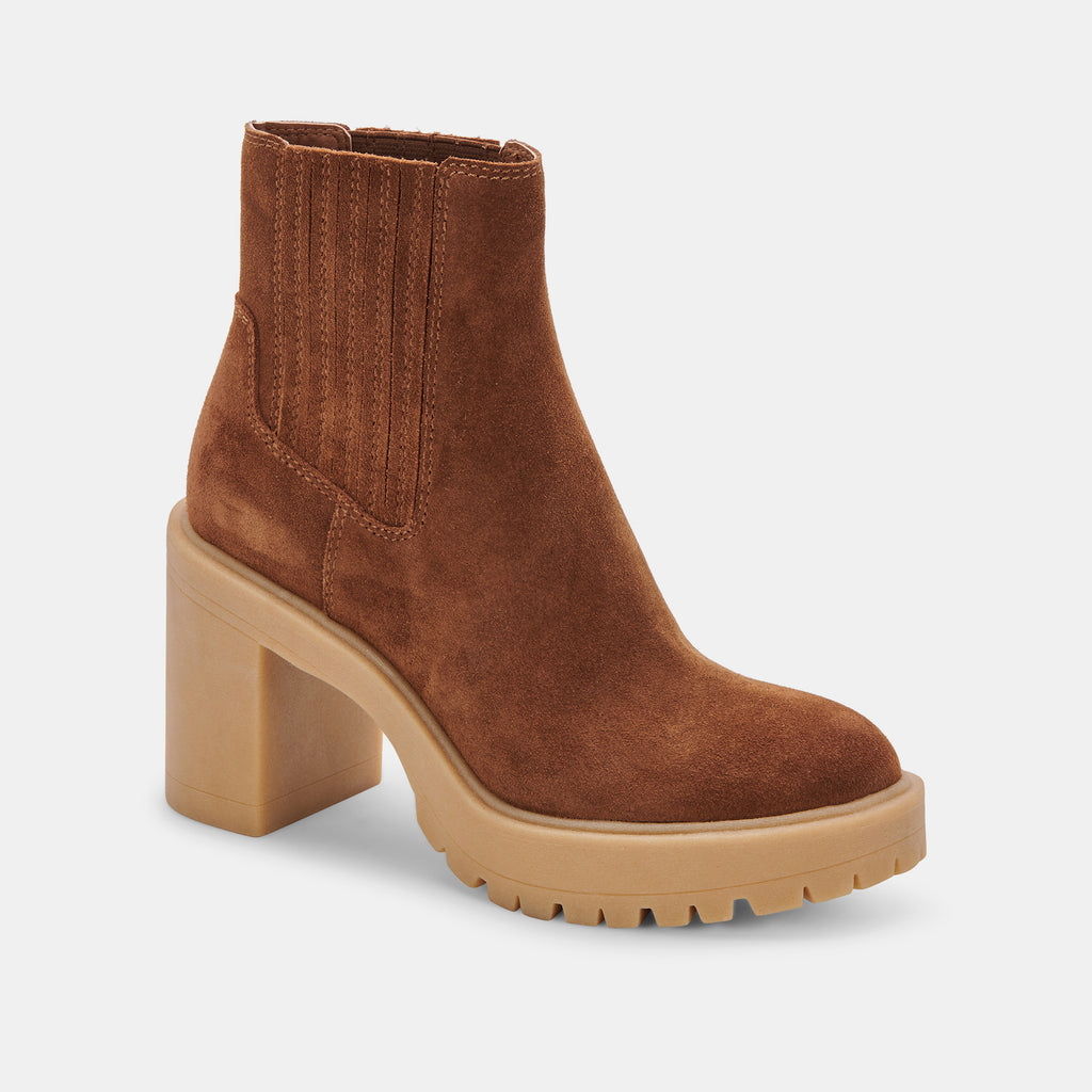 CASTER H2O BOOTIES CAMEL SUEDE – Dolce Vita