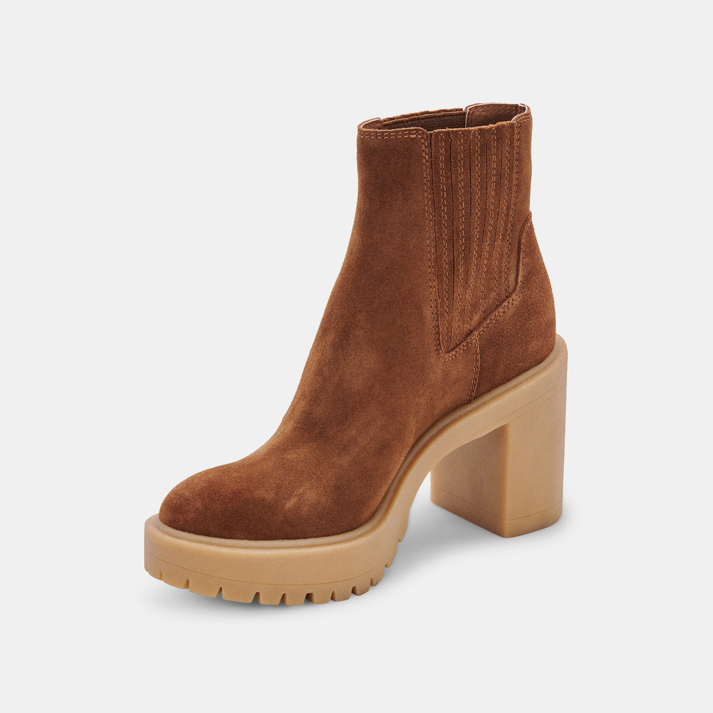 CASTER H2O BOOTIES CAMEL SUEDE – Dolce Vita