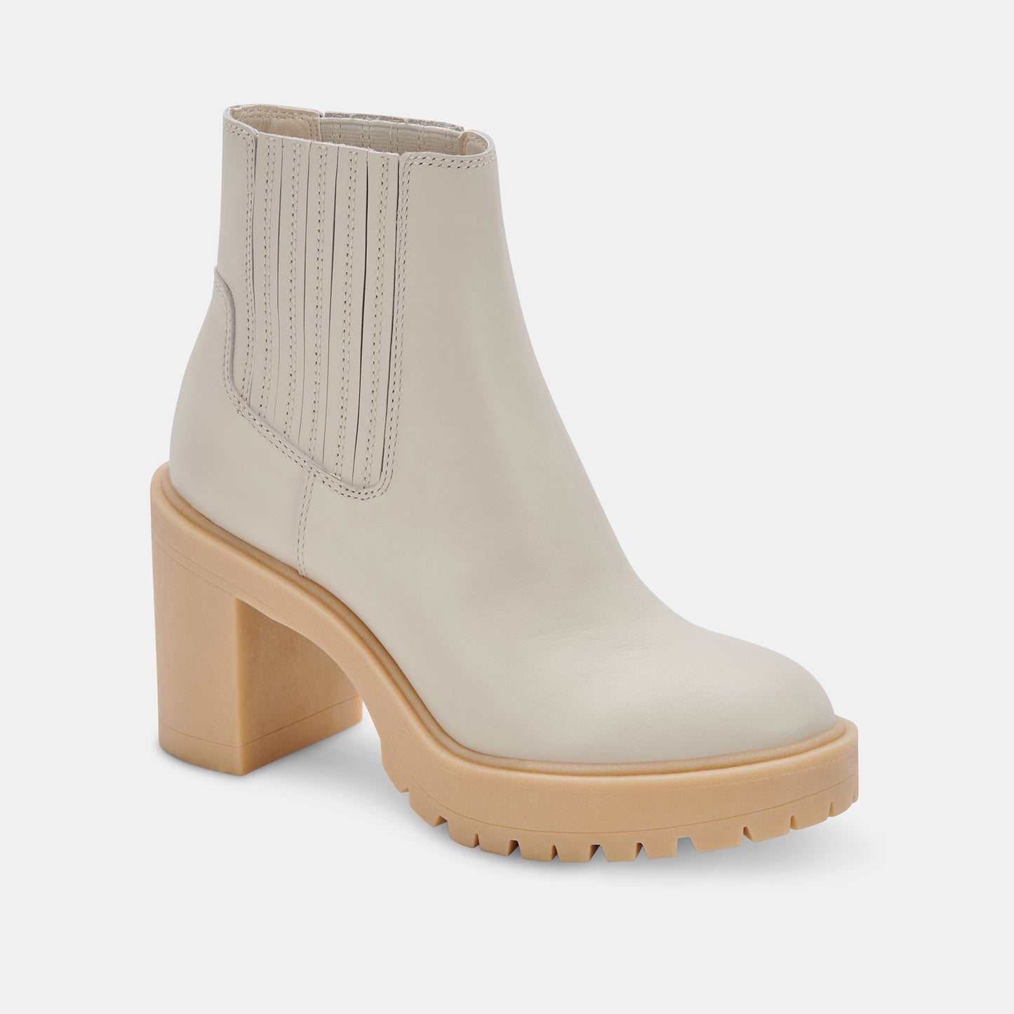 CASTER H2O BOOTIES IVORY LEATHER