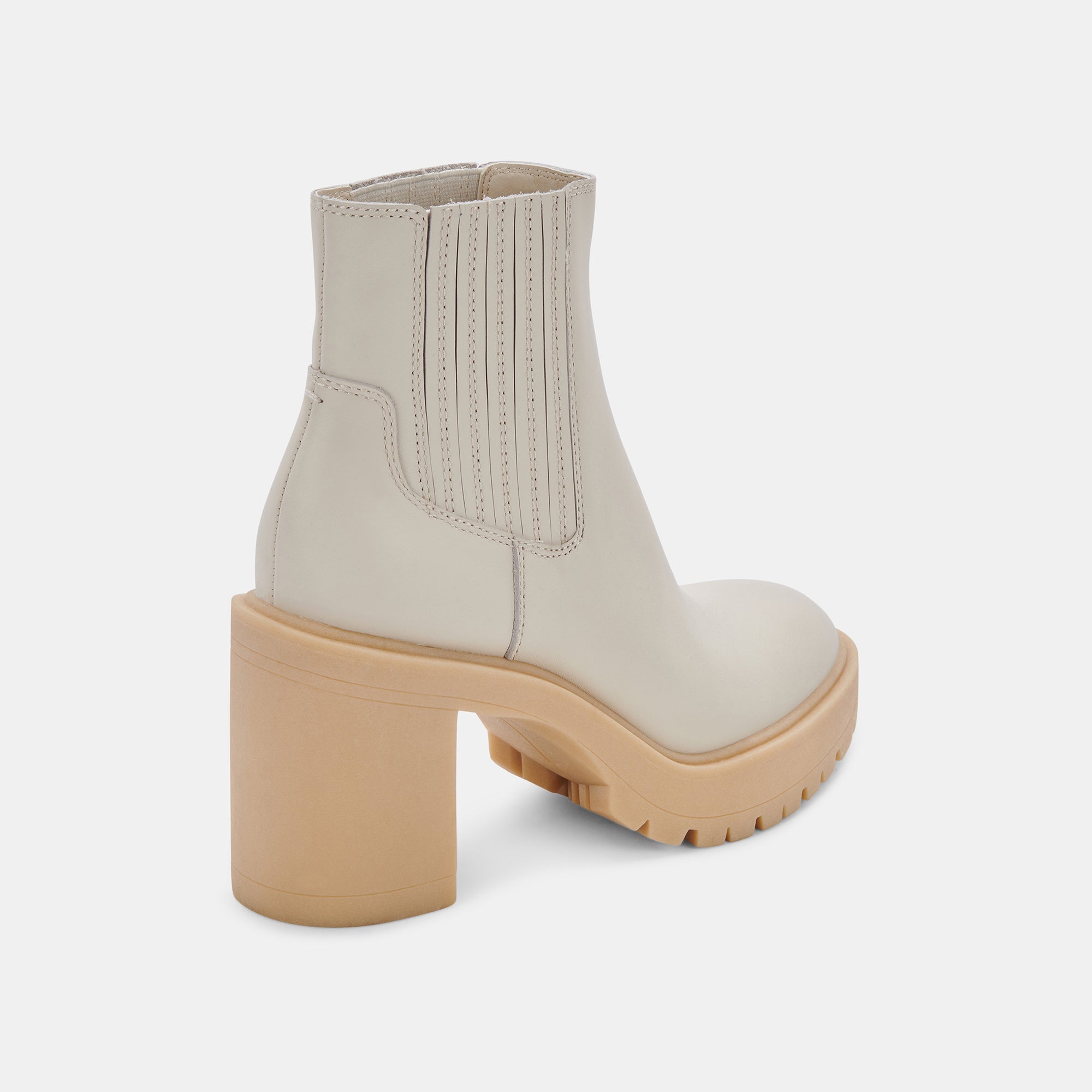 CASTER H2O BOOTIES IVORY LEATHER – Dolce Vita