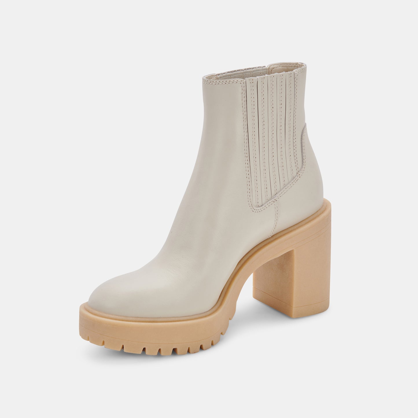 CASTER H2O BOOTIES IVORY LEATHER