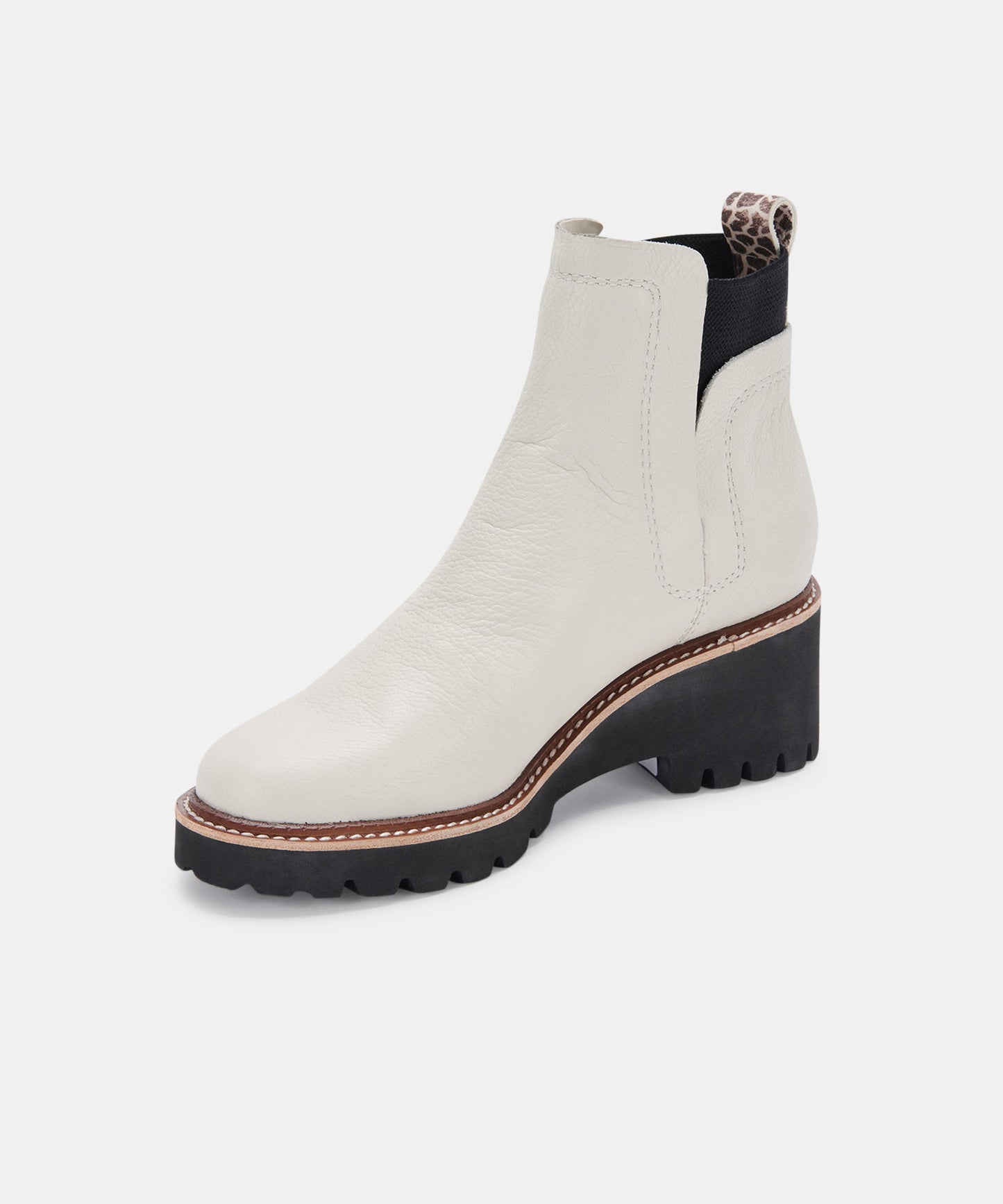 HUEY H2O BOOTS IN IVORY LEATHER -   Dolce Vita