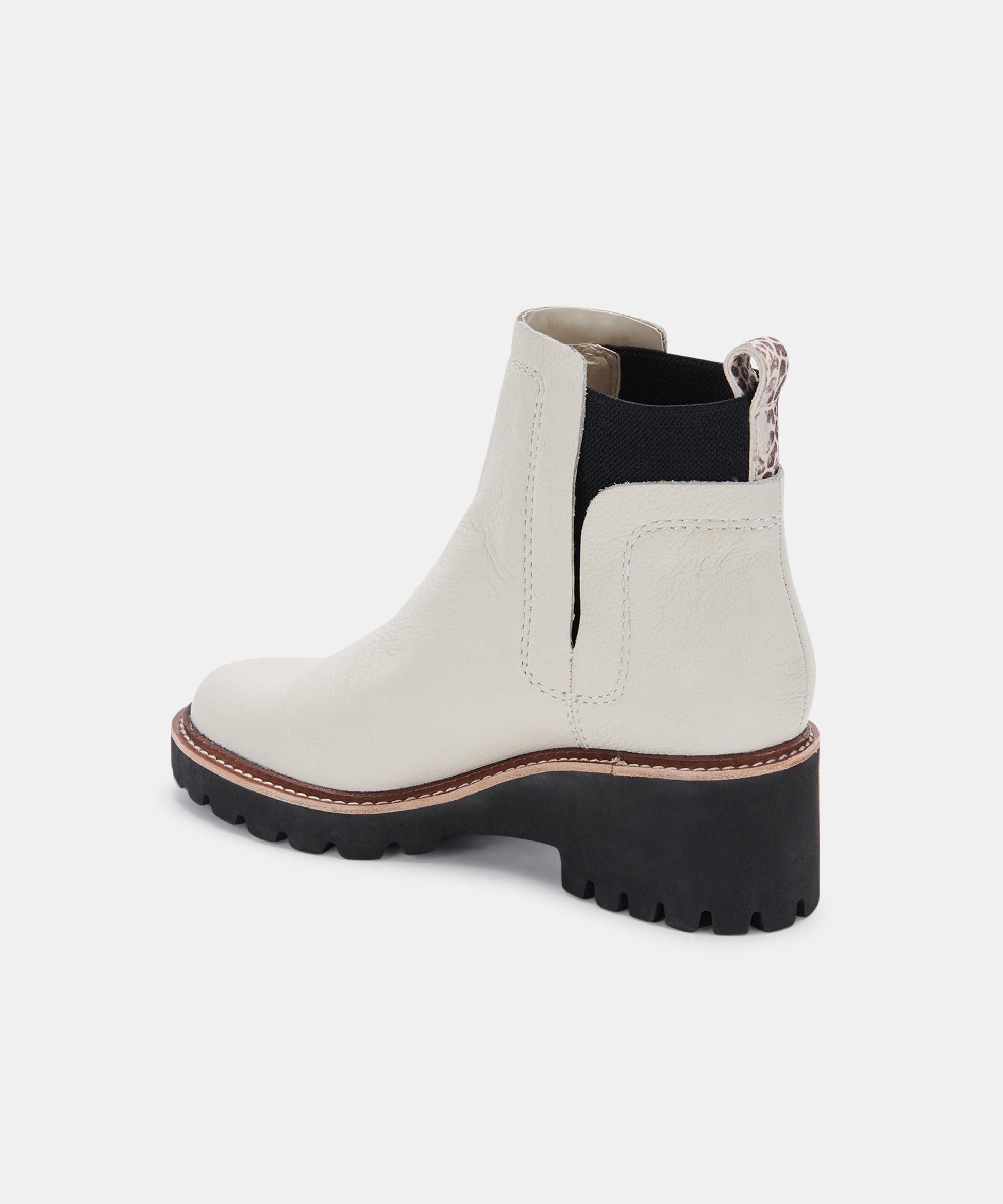 HUEY H2O BOOTS IN IVORY LEATHER -   Dolce Vita