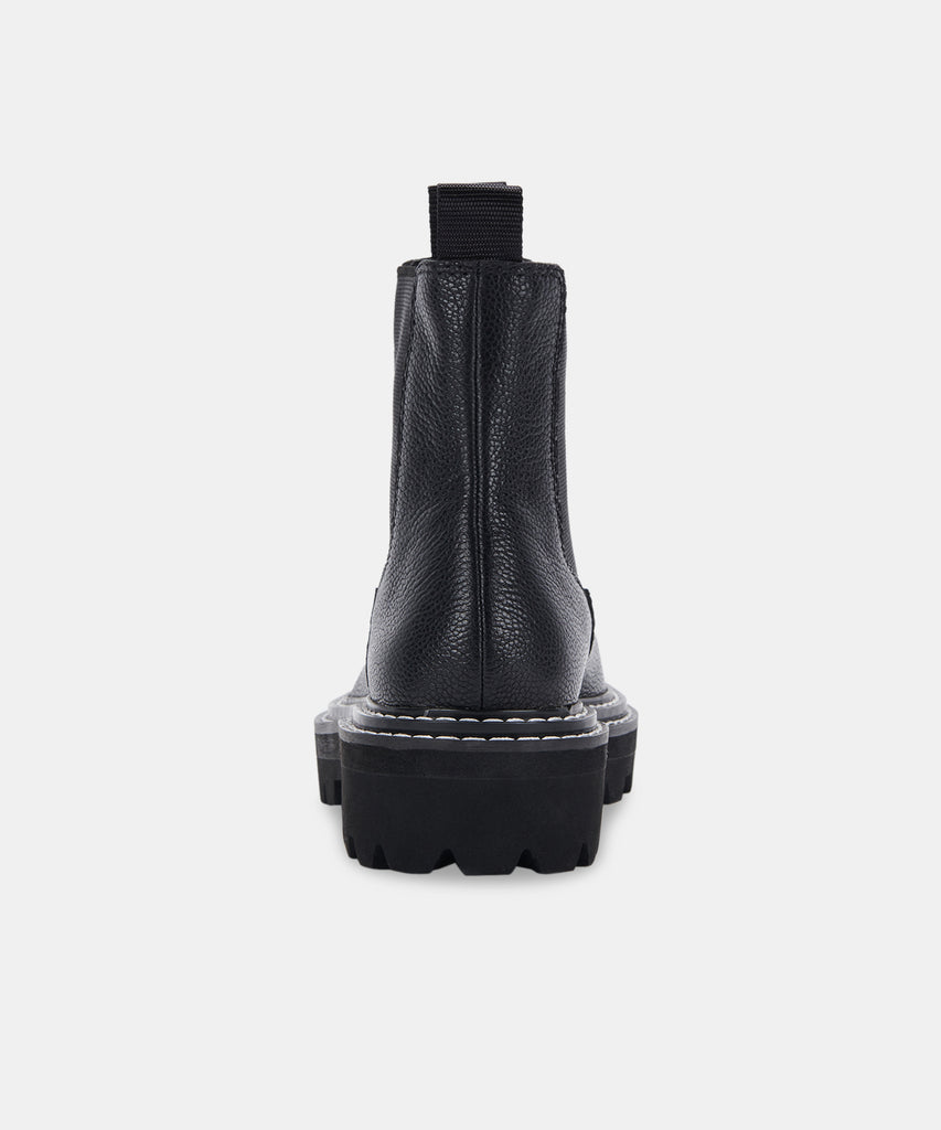 Bottega Veneta Ivory & Black-Sole 'Lug' Boots