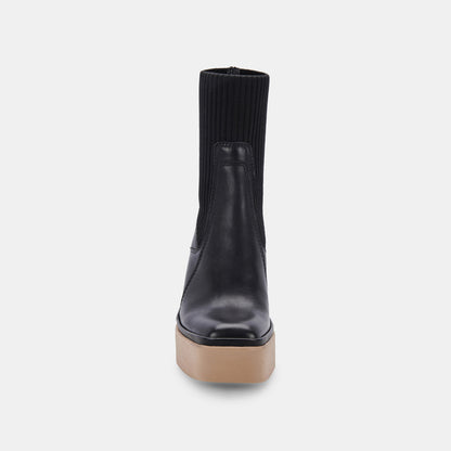 ODINA BOOTS BLACK LEATHER