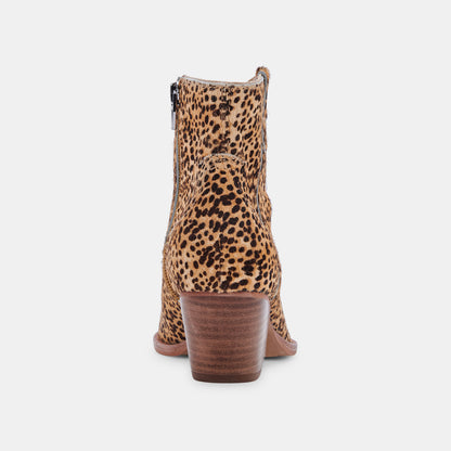 SILMA BOOTIES LEOPARD CALF HAIR