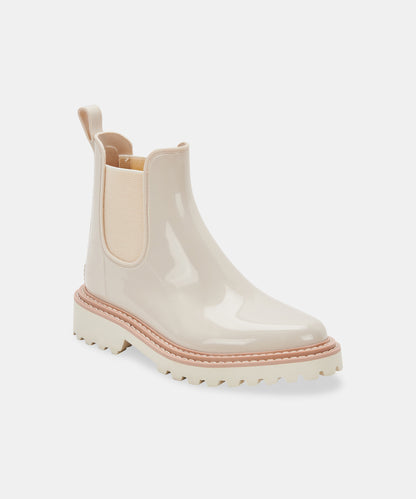 STORMY RAINBOOTS IN IVORY PATENT STELLA -   Dolce Vita