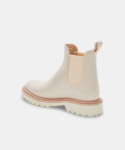 STORMY RAINBOOTS IN IVORY PATENT STELLA -   Dolce Vita