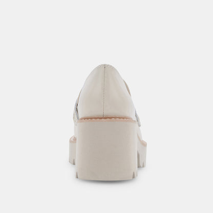 HALONA LOAFERS IVORY LEATHER