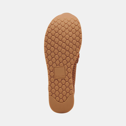 JHENEE PERFORATED SNEAKERS PECAN SUEDE