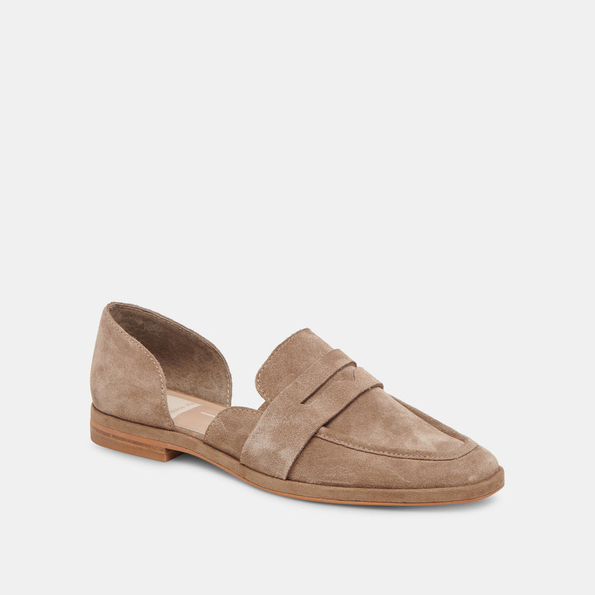 MOYRA FLATS TRUFFLE SUEDE