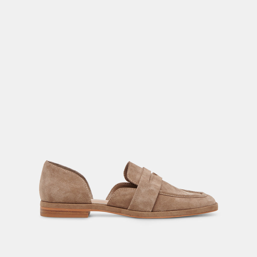 MOYRA FLATS TRUFFLE SUEDE