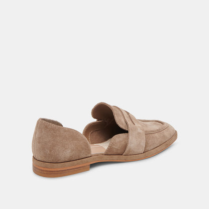 MOYRA FLATS TRUFFLE SUEDE