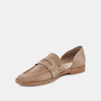 MOYRA FLATS TRUFFLE SUEDE