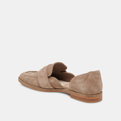 MOYRA FLATS TRUFFLE SUEDE