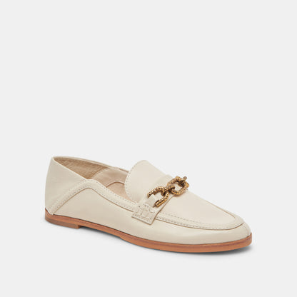 REIGN FLATS IVORY LEATHER