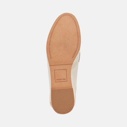 REIGN FLATS IVORY LEATHER